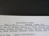 Southern Railfan Vol 1 No 7 1973 February-March Newsletter of Southeastern US RR