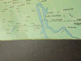 Map Penn Central Railroad January 1970 Trackage Rights Associated Lines