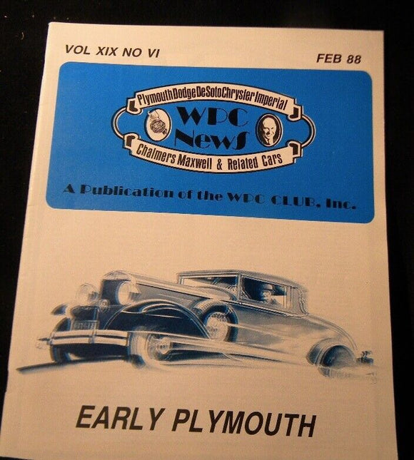 WPC News 1988 February   Early Plymouth part one