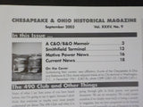 C&O History 2003 September Chesapeake and Ohio Historical Magazine C&O B&O Memoi