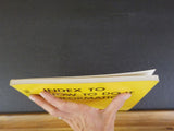 Index to How to do it Information 1982  136 pages Soft Cover