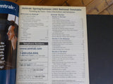 Amtrak 8 various  Timetables, Brochure, Travel Planner 1998
