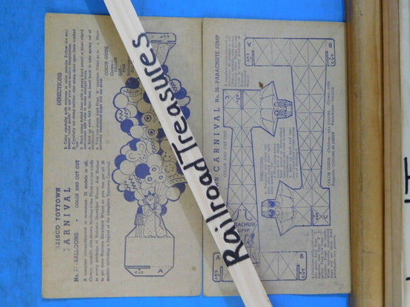 Nabisco ToyTown Carnival #26 and #31 Color and Cut out