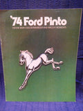 Ford 1974 Pinto original sales brochure