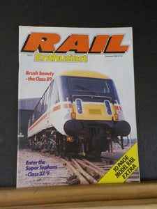 Rail Enthusiast #63 1986 December Brush Beauty-the Class 89