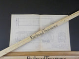Blueprint Philadelphia & Reading 1868 42 ft. Baggage-Mail Car  Blueprint #304