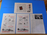 Ads Western Pacific Railroad Lot #19 Advertisements from various magazines (10)