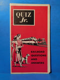 Railroad Questions and Answers Quiz Jr. 1959 Soft cover