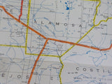 Map Burlington Northern Colorado State Railroad Map 1983 August