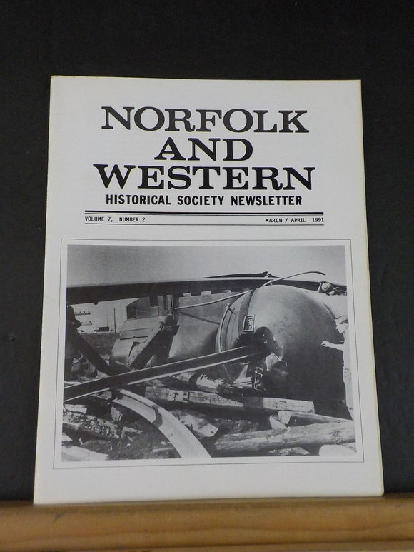 Norfolk and Western Historical Society Newsletter 1991 March April N&W Wrecks