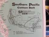 Map Southern Pacific Cotton Belt Intermodal Facilities 1985 May