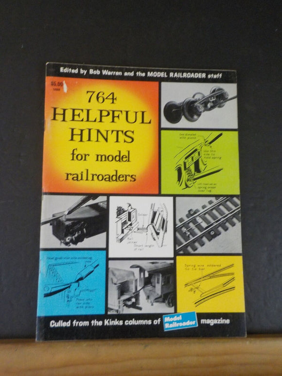 764 Helpful Hints for Model Railroaders Model Railroader Soft Cover 1965, FIFTH