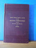 Annual Report Maine 1892 Railroad Commissioners