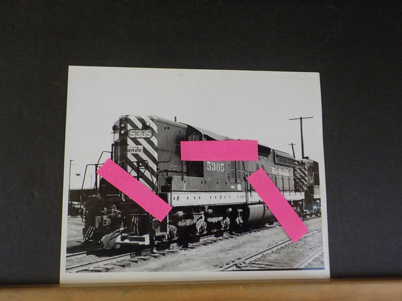 Photo Rio Grande Railroad Locomotive #305 Black & White 8X10