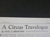 White Tops Circus Magazine 1949 November December Christmas A Circus Travelogue