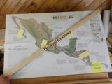 Map Dividing Link Mexico & Central America 2007 National Geographic