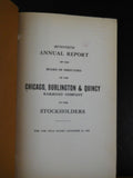 Chicago Burlington & Quincy Railroad Company Annual Report 1923 Fold out map Dam