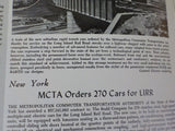 Era Headlights 1967 October MCTA Orders 270 Cars for LIRR PCC Cars in Czechoslov