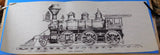 Print Mogul Locomotive Pen Drawing Copy 26 x 10