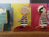 Jaycees Connecticut Snoopy Charlie GBrown Lucy Set of 3 pins