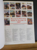 Railfan & Railroad Magazine Bound Volume 16  January - December 1997 Green