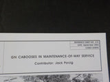 Great Northern Goat Reference Sheet #315 September 2003 Cabooses in MOW service
