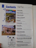 Model Railroader Magazine 2004 April Plaster structures Seaside scenery Removabl