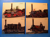Postcard German Model Steam Trains 4 Unused Card Collection by Kruger