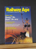 Railway Age 1995 July Boom Bust? Locomotive builders 1000+ year Penn Station NY