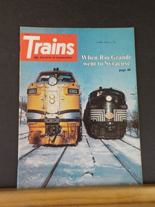 Trains Magazine 1976 June Wen Rio Grande went to Syracuse