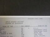 Bemis Street Railway roster of equipment 1960-1969