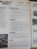 Railroad Model Craftsman Magazine 1988 August Modeling 50 ft boxcars Southern Br