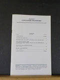 Journal of Container Transport #2 1990 March Vol 1 #2 Trans Ocean Ltd Bethlehem