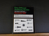 Official Railway Guide 1992 December North American Travel Damage See photos