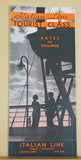 Italian Line Tourist Class Rates and Sailings 1933 Timetable