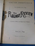Railway Review Volume 34 for the calendar year 1894 OVERSIZE
