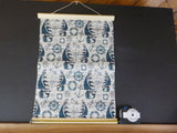 Decoration Sailing Ship flag scroll Nautical theme Blue wall decor