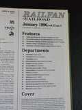 Railfan & Railroad Magazine Bound Volume 15  January - December 1996 Green