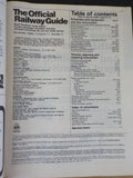 Official Railway Guide 1984 November North American travel edition