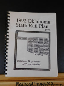 1992 Oklahoma State Rail Plan Update spiral bound