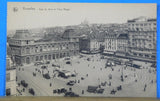 Postcard Bruxelles Gare du Nord et Place Rogler 1925
