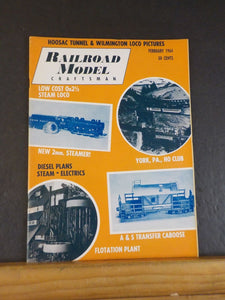 Railroad Model Craftsman Magazine 1964 February RMC Diesel plans steam electric
