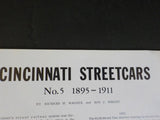 Cincinnati Streetcars No 5 1895-1911 by Wagner & Wright  Soft Cover
