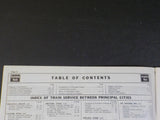 Burlington Route System Public Timetable 1954 October-1955 April