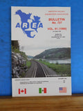 American Railway Engineering Association Bulletin 727 October 1990 Vol 91 AREA