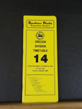 Southern Pacific Employee Timetable #14 Oregon Division 1983 SP