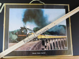 Print Photo Chessie Steam Special #2101 Framed Metal frame w Plexiglass