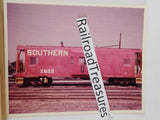 Photo Southern Railroad Caboose #X622 8 X 10 color Greenville SC 1969