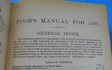 Poor's Manual of Railroads 1898 Maps History rolling stock more
