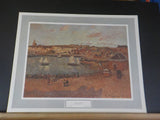 Renaissance Lithographic Print  Camille Pissarro Puerto De Dieppe